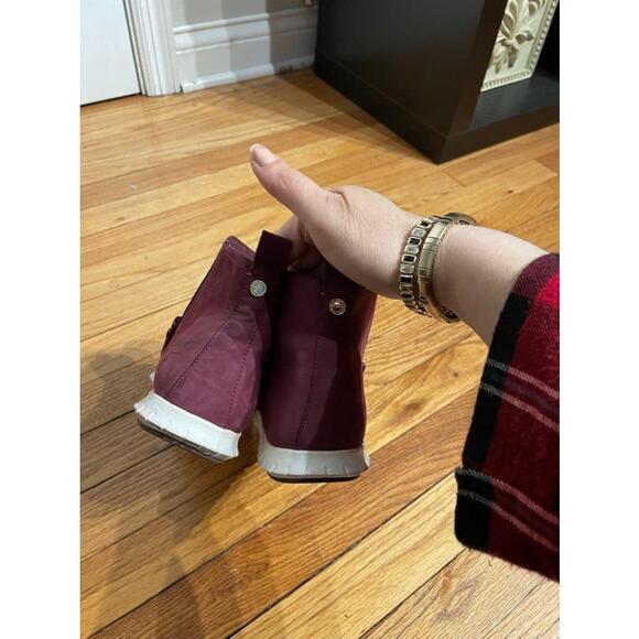 ZEROGRAND Sneakers high top Waterproof Zip Bootie Winetasting Nubuck active 8.5 - Picture 5 of 7